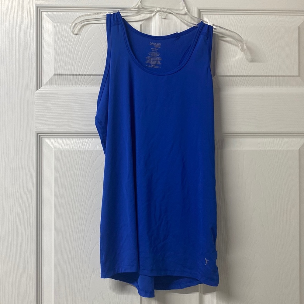 Blue workout tank